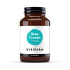 A bottle of Viridian Beta Glucan 250mg with a label indicating 30 veg caps, no artificial fillers, and a commitment to ethical sourcing.