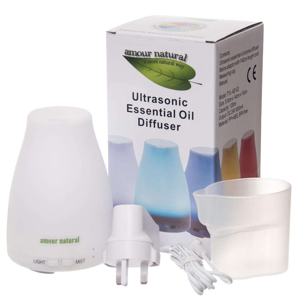 Amour Natural- White Colour Changing Electric Diffuser – Elixir Health ...