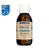 Bottle of Wiley's Finest Wild Alaskan Fish Oil supplement on a white background
