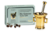 Bio-Quinone Active Q10 supplement packaging with a gold mortar and pestle on a white background
