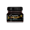 Jar of 'The Good Guru Shilajit Gold Resin' on a white background