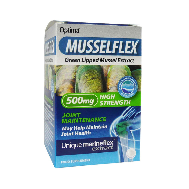 Optima Musselflex Green Lipped Mussel Extract 500mg 90 Tablets ...
