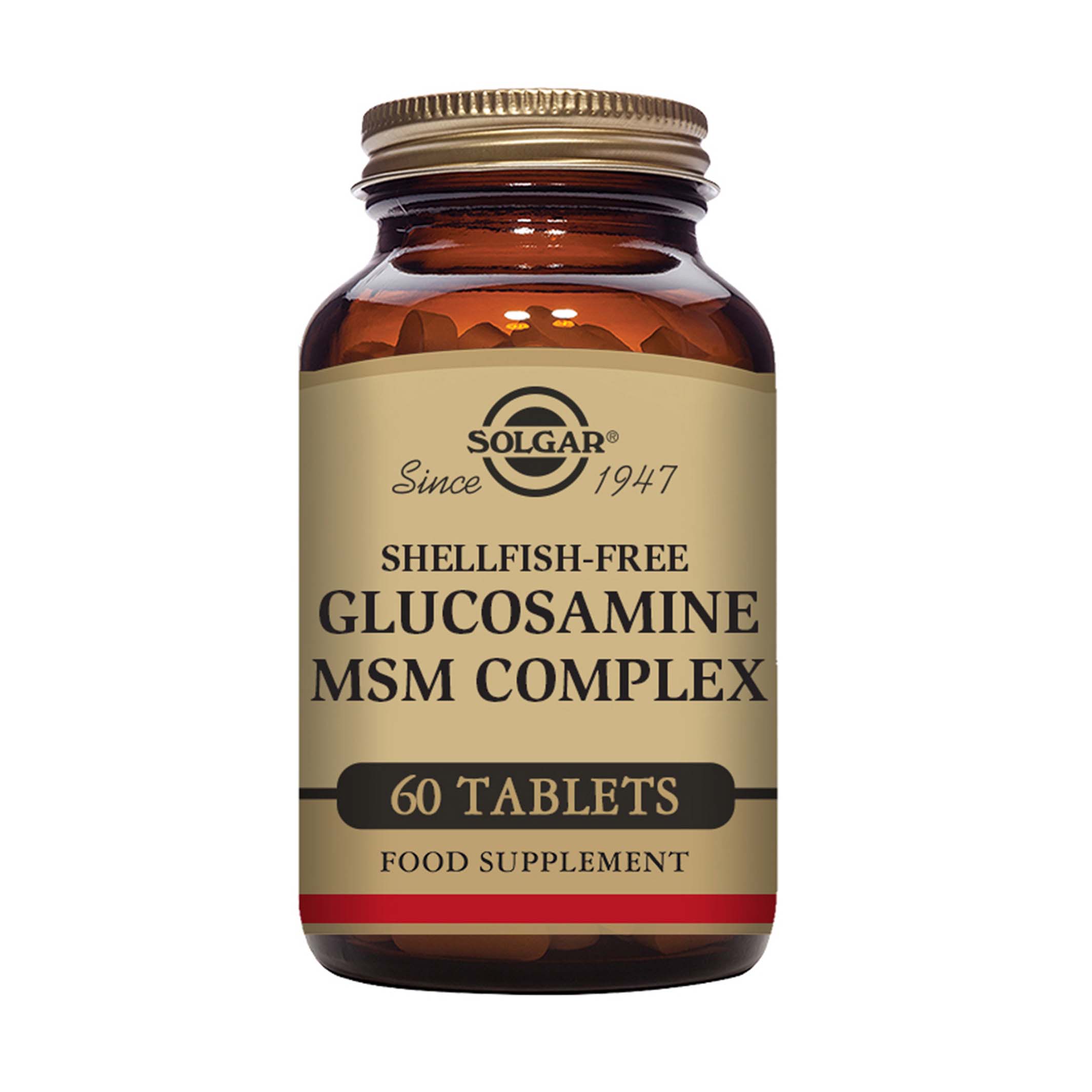 Solgar Glucosamine MSM Complex (Shellfish-Free) 60 Tablets ...