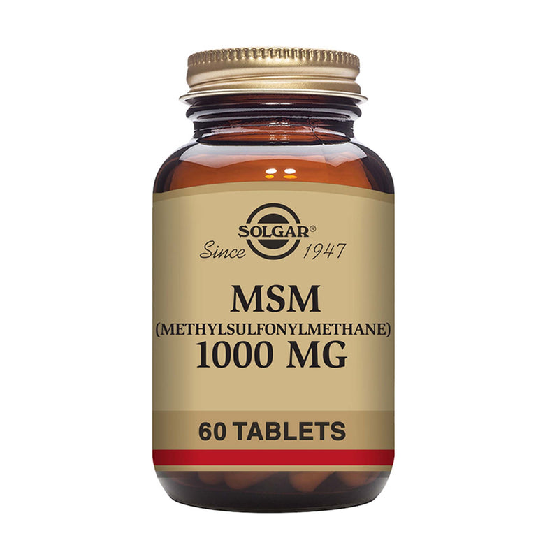 Solgar MSM 1000 mg 60 Tablets | Painful Ligaments | Skin | Nails ...