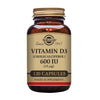 Solgar Vitamin D3 (Cholecalciferol) 600 IU (15 µg) Capsules - Pack of 120
